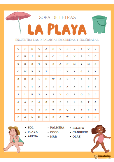 Sopa de Letras para Imprimir: Descargar Gratis en PDF 39 Sopa de Letras para Imprimir: Descargar Gratis en PDF